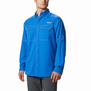 Columbia PFG Low Drag Offshore™ Långärmad Tröja Herr Blå (PNMTZ4378)